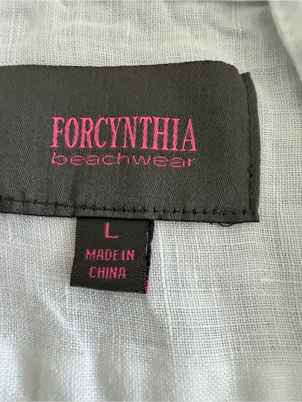 Linen For Cynthia White Hooded Swim Cover-Up Tunic with Pockets - Picture 12 of 13